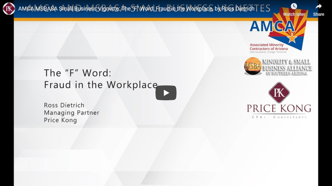 AMCA and MSBASA Small Business Vignette: The “F” Word: Fraud in the Workplace